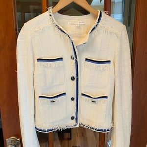 Veronica Beard Fringe Trim Jacket